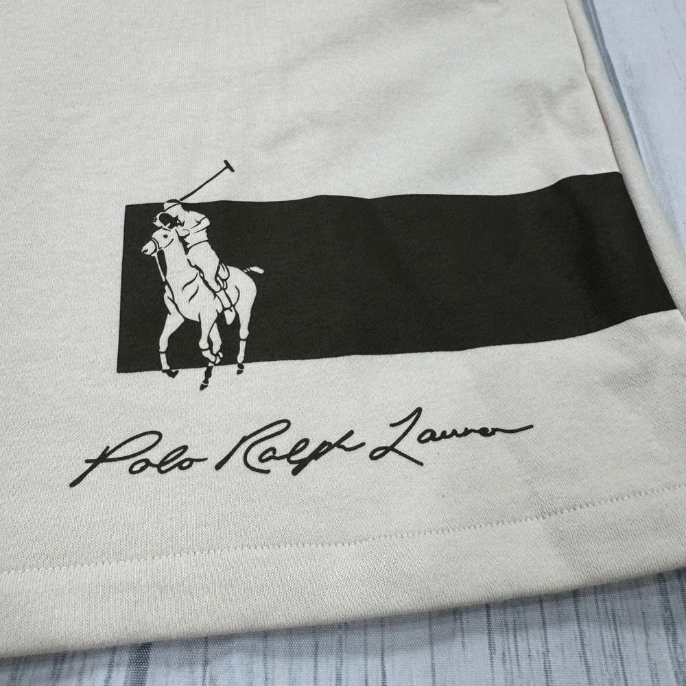 NWT POLO Ralph Lauren 3XLT Tall‎ Sweat Shorts Big Pony Beige Men $110
